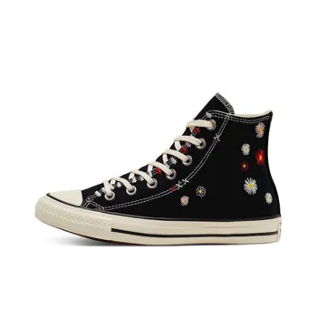 Converse Chuck Taylor All Star High 'Daisy Embroidery' Black