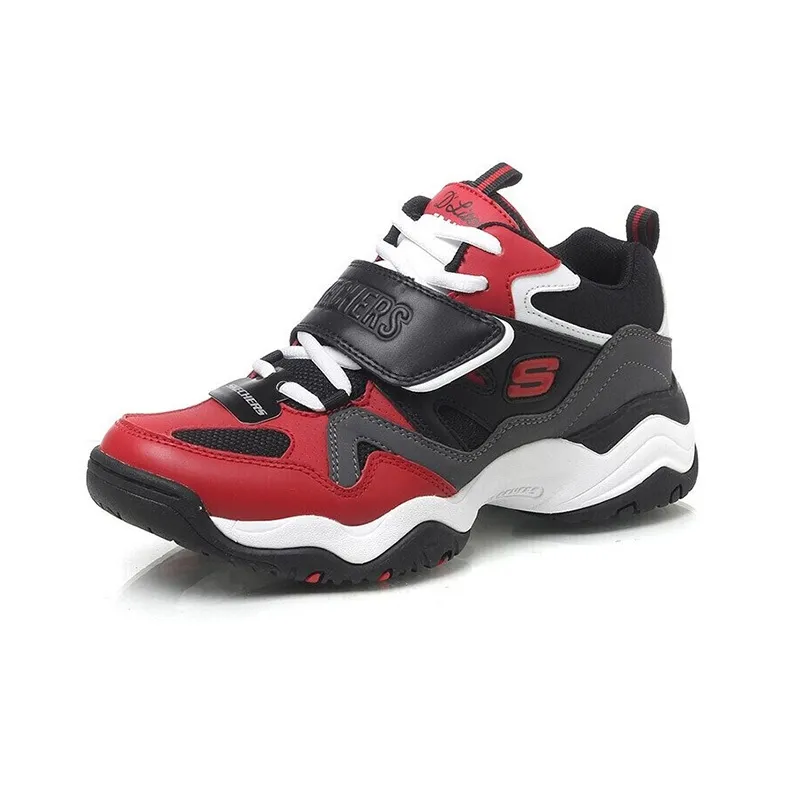 Skechers D'Lites Train Mid Top Daddy Shoes Red/Black Women's-1