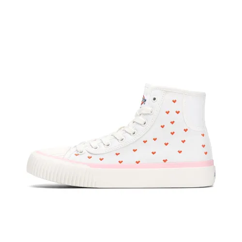 Dickies Canvas Shoes Women's High-Top White