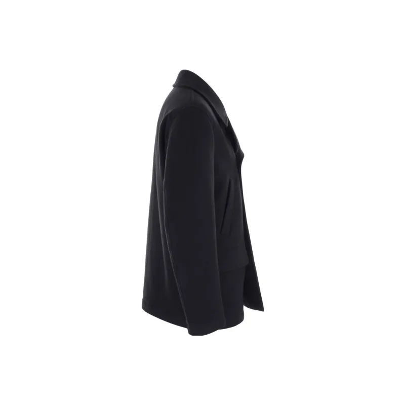 FAY Logo patch Long sleeved Peacoat-2