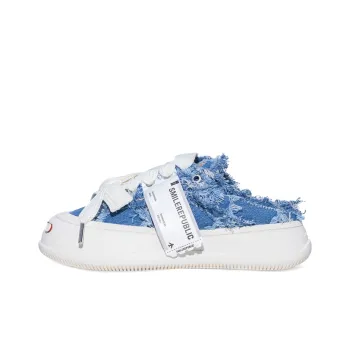 SMILEREPUBLIC Low Top Canvas Shoes Unisex Blue