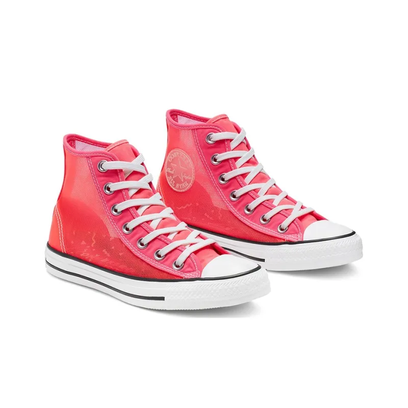 Converse Women's Chuck Taylor All Star High 'See Thru Racer Pink' Women's-1