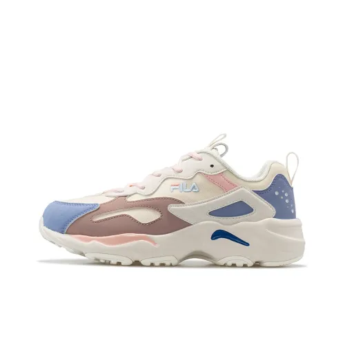 FILA FUSION Fila Tracer Vntg Running Shoes Gs White/Blue/Pink Women's