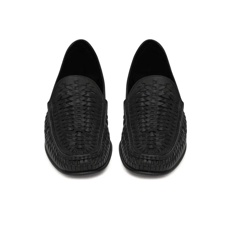 SAINT LAURENT Swann Loafers Men's Black-2