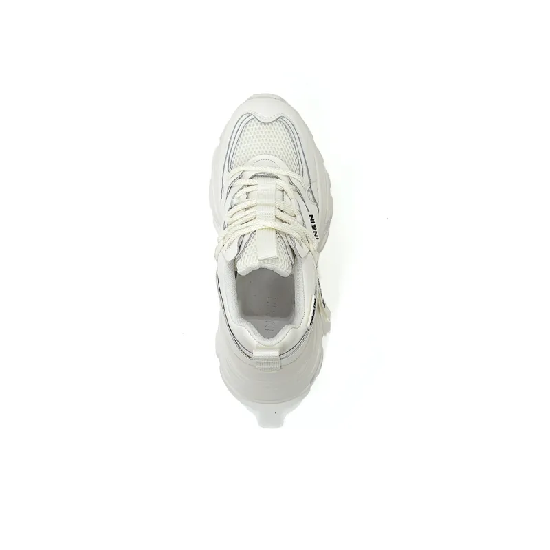 IN&IN Chunky Sneakers Women's Low Top Black/White-4