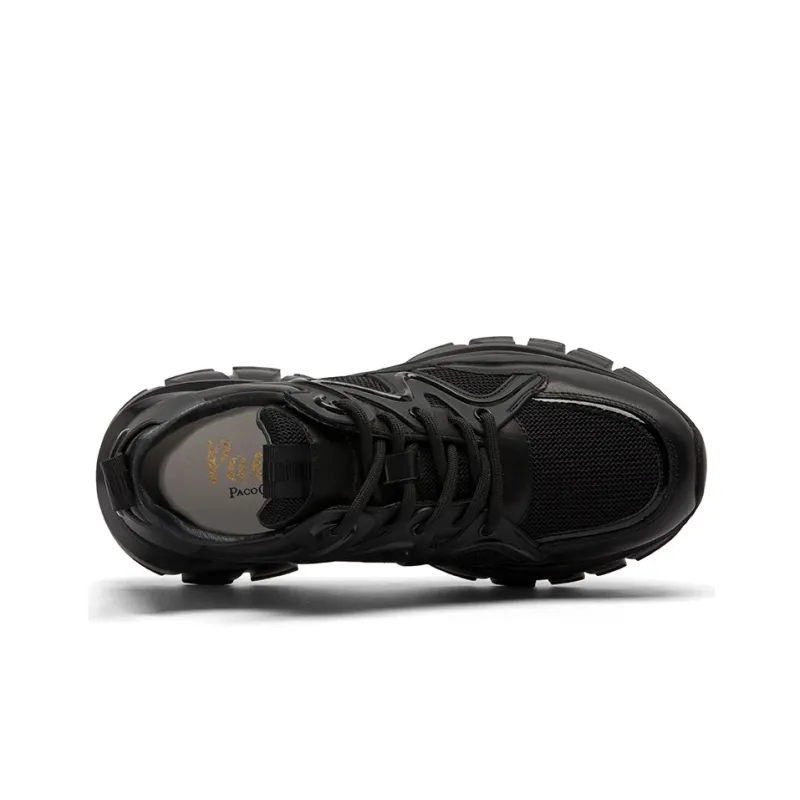 PACO GIL Low-Top Chunky Sneakers Women's Black-4