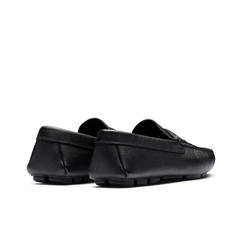PRADA Saffiano Men's Casual Shoes Men Low Top Black-2