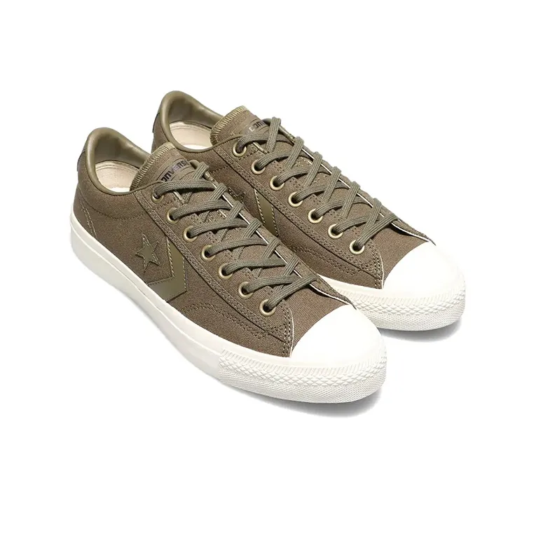 Converse Breakstar Sk Cv Ox Olive Anti-Slip Wear-Resistant Low-Top Canvas Shoes Unisex Green White Japan Version-2