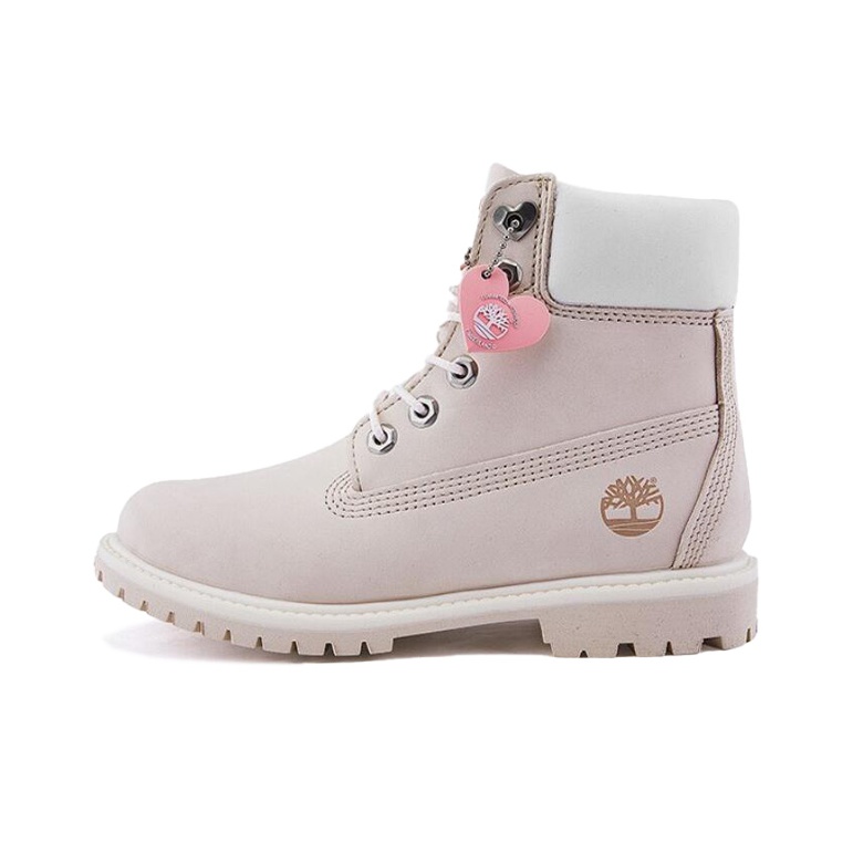 blush pink timberlands