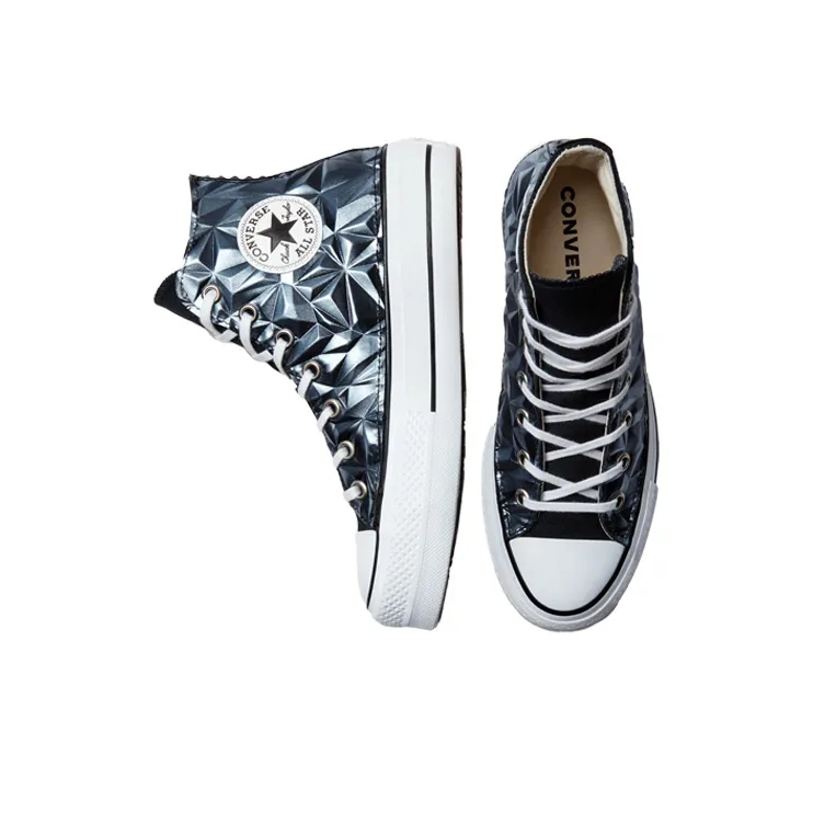 Converse Chuck Taylor All Star Canvas Shoes Women's High Top Asphalt -3