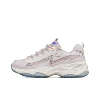 Skechers D'LITES 4.0 Cushioning Anti Slip Wear Resistant Breathability Low Top Chunky Sneakers Women's Lavender