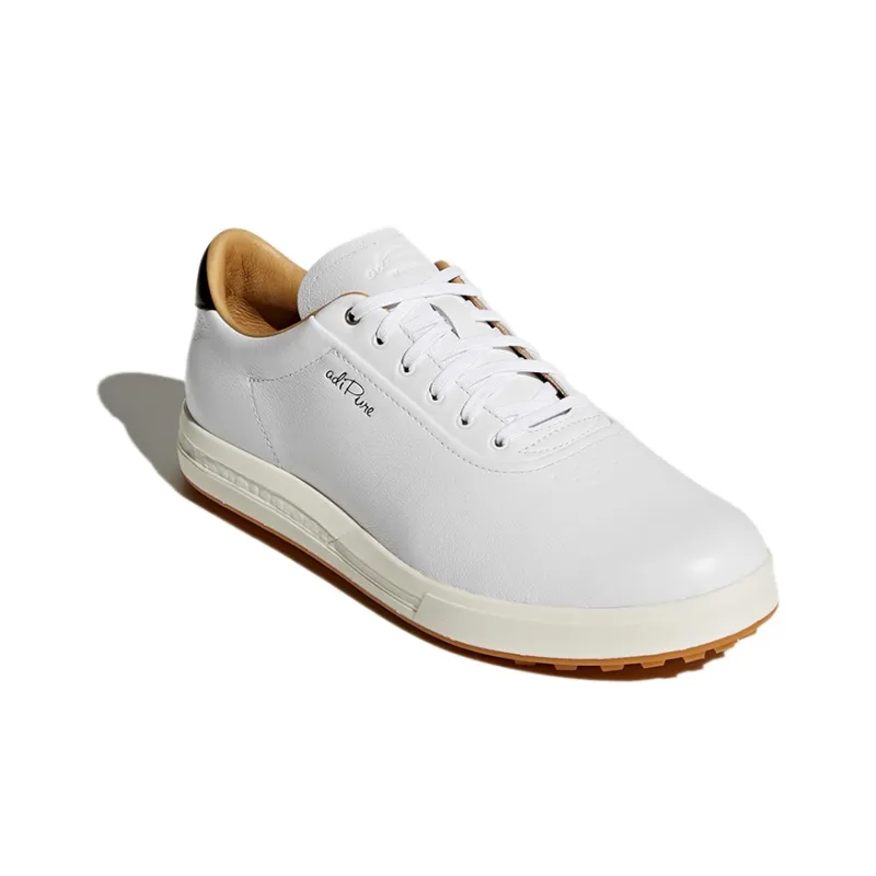 Adidas Adipure Anti-Slip And Wear-Resistant Breathable Low-Top Golf Shoes Men's White Black-2