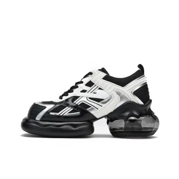 DAPHNE LAB Sugar Drop Low Top Chunky Sneakers Women's White Black