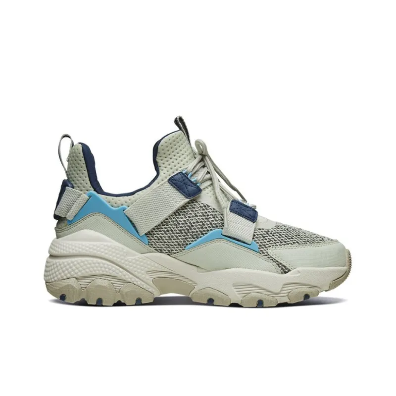 Skechers Sparta-Ma Cushioning Anti-Slip And Wear-Resistant Low-Top Chunky Sneakers Men's Gray Blue-1