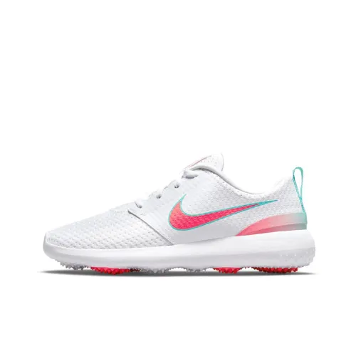 Nike Roshe G Golf Shoes Men Low-Top White/Pink/Green