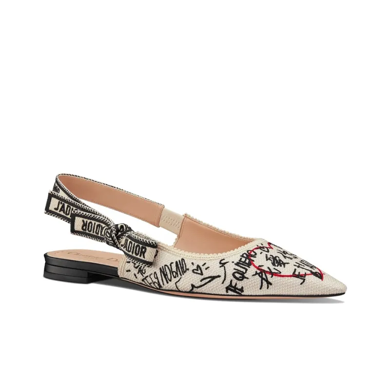 DIOR J'Adior Casual Single Shoes Women's Beige-2