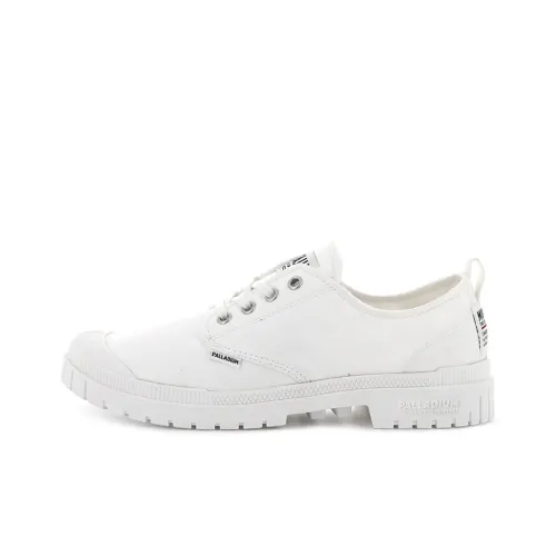 Palladium Pampa Pampa Sp20 Anti-Slip And Wear-Resistant Breathable Low-Top Canvas Shoes Unisex White