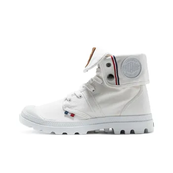 Palladium Pallabrouse Bgy Con Anti Slip Wear Resistant High Top Canvas Shoes Unisex White