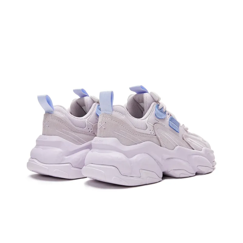 STARTER Rock Formation Series Cushioning Anti Slip And Wear Resistant Low Top Chunky Sneakers Women's Purple-3