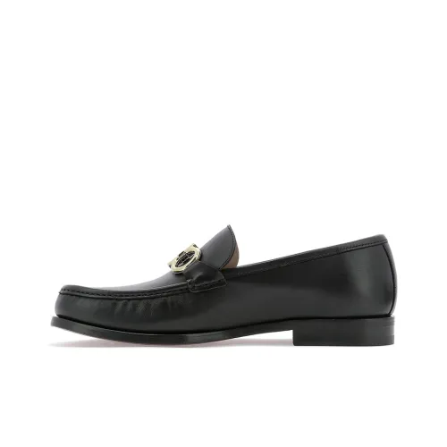 FERRAGAMO Gancini Buckle Leather Loafers