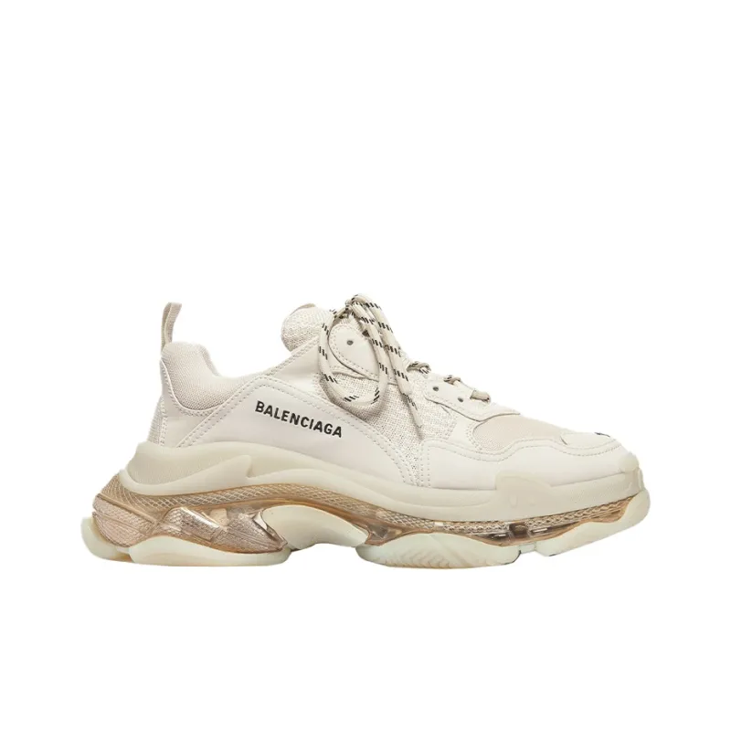 Balenciaga Triple S "Clear Sole" Nude Sneakers Women's-1