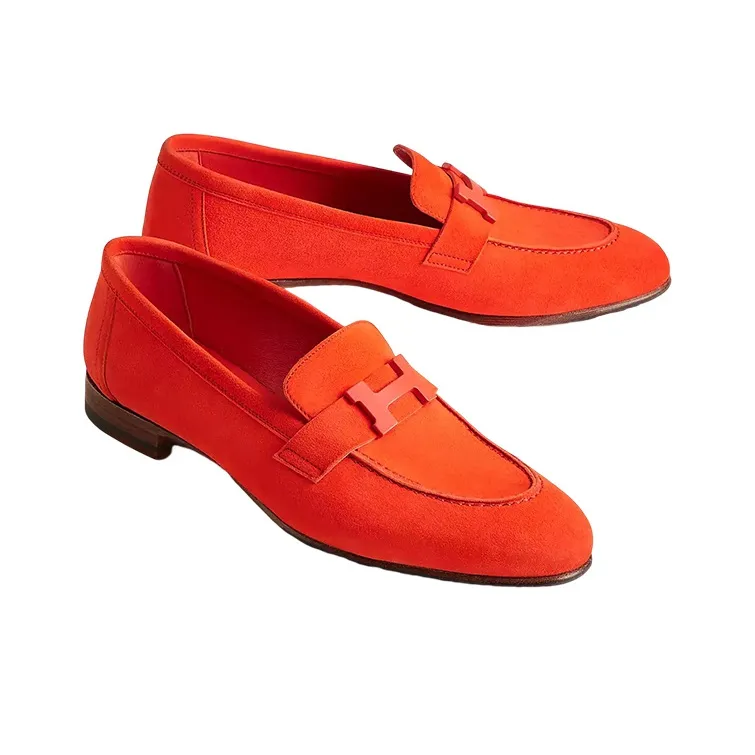 HERMES Paris Women's Casual Shoes Women's Orange-3