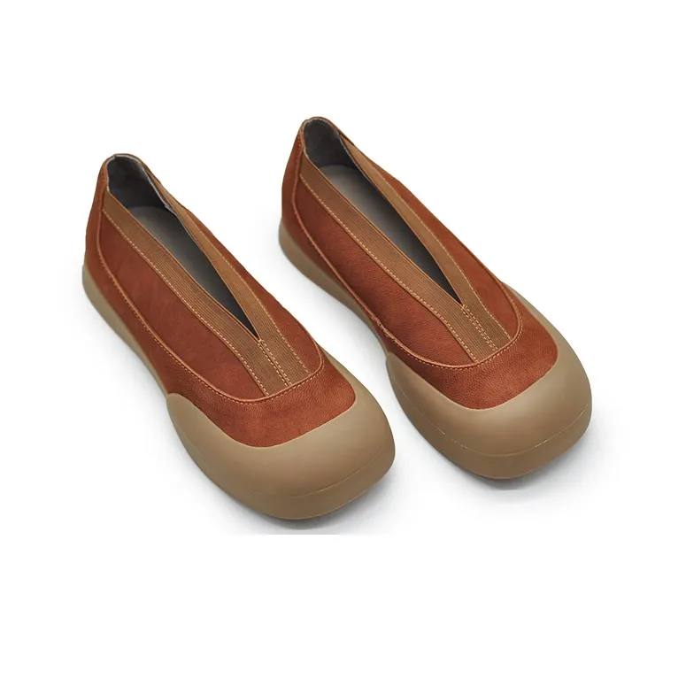 ARTMU Women's Casual Shoes Women's Low Top Caramel/Black-4