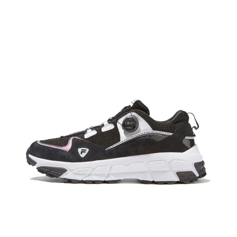 White Mountaineering X FILA FUSION FILA X White Mountaineering Chunky Sneakers Men Low Top Black/White-1