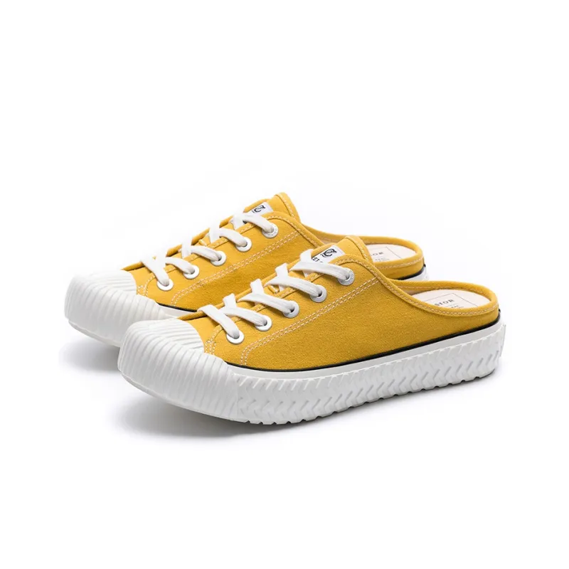 Excelsior Canvas Shoes Women's Low Top Mango Yellow-1