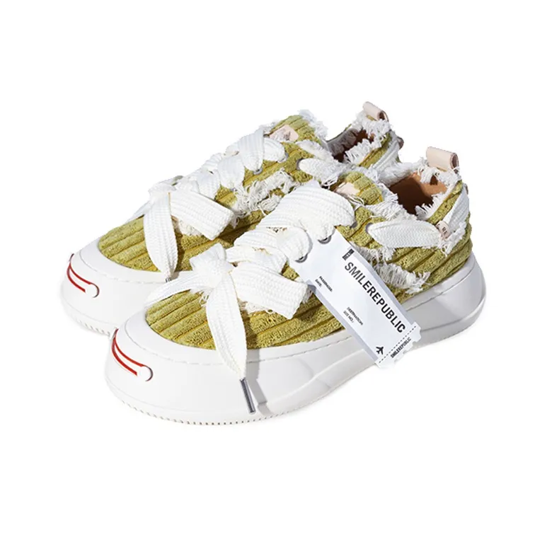 SMILEREPUBLIC Low Top Canvas Shoes Women's Olive Green-2