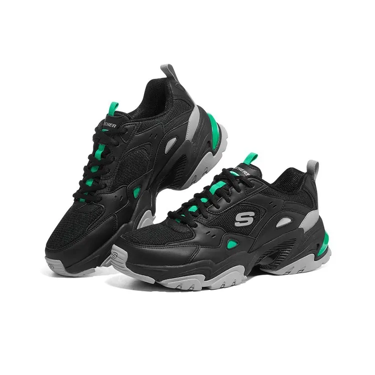Skechers Stamina V2 'Black Charcoal Green'-2