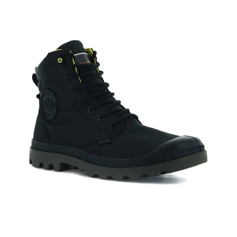 Palladium Pampa Sc Recycle WP+N Anti-Slip And Wear-Resistant Water-Resistant High-Top Canvas Shoes Unisex Black-2