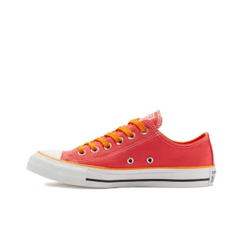 Converse Chuck Taylor All Star Neon Nights Anti-Slip Wear-Resistant Low-Top Canvas Shoes Women's Orange Pink