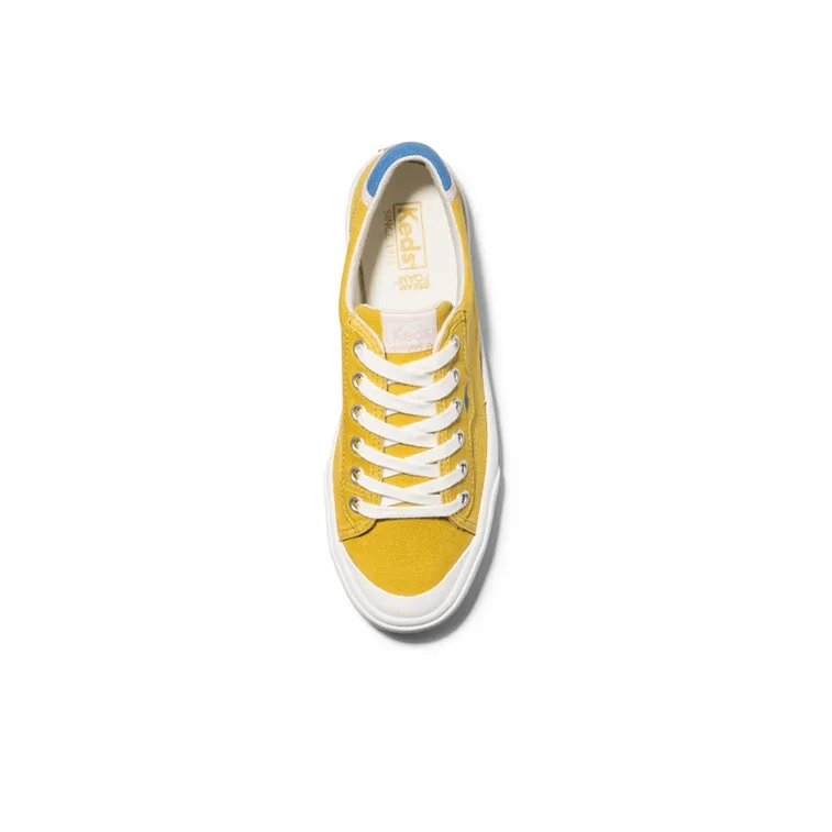 Keds Canvas Shoes Women's Low-Top Yellow-2