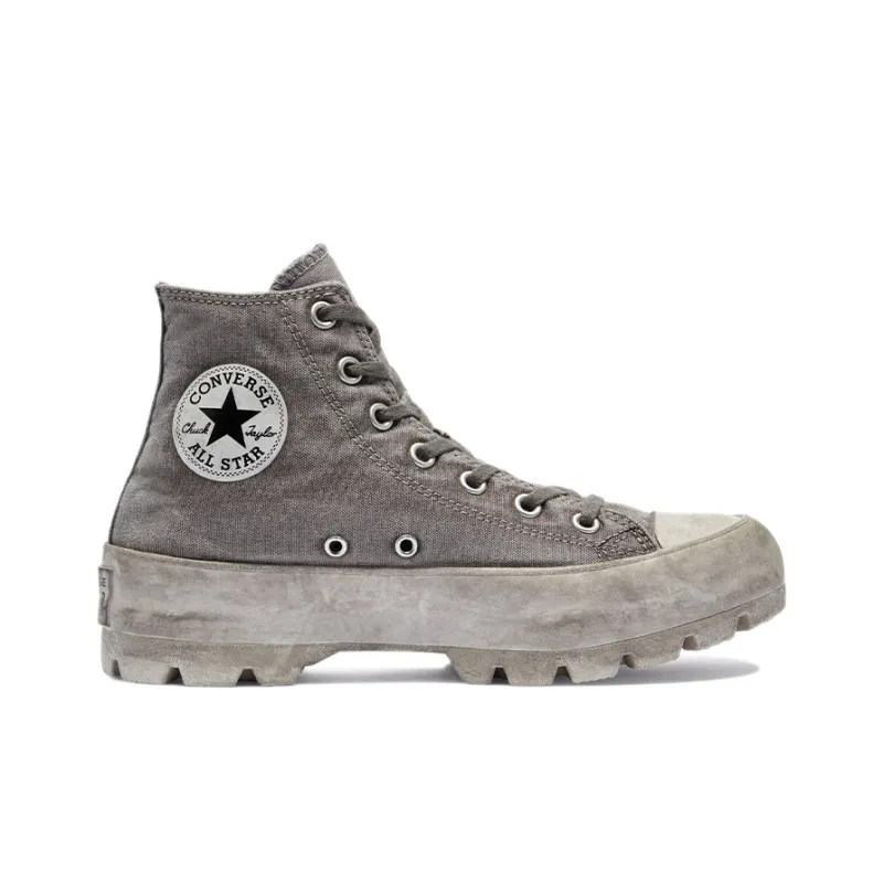 Converse Chuck Taylor All Star Anti-Slip Wear-Resistant High-Top Canvas Shoes Women's Gray-1