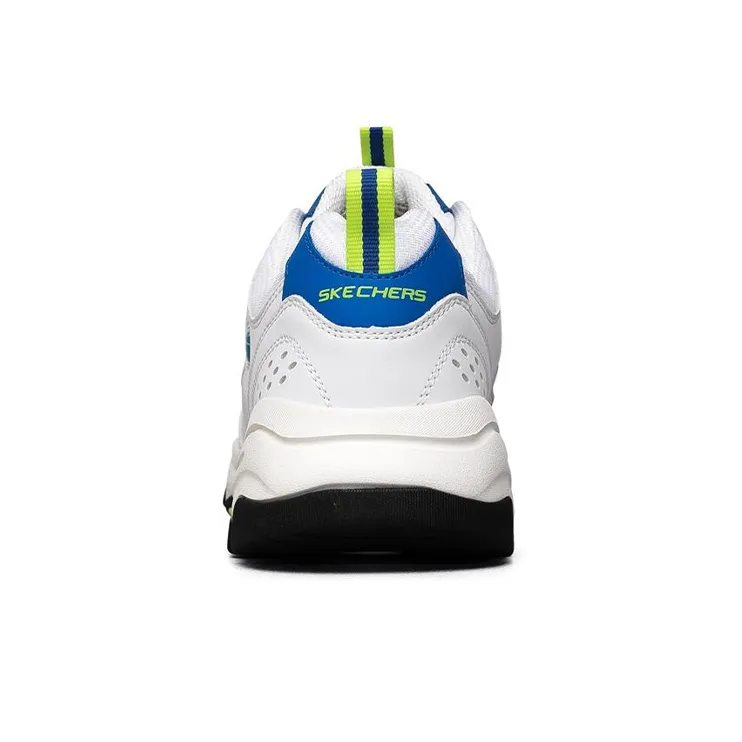 Skechers D'Lites I Conik Low Top Running Shoes White/Blue-3