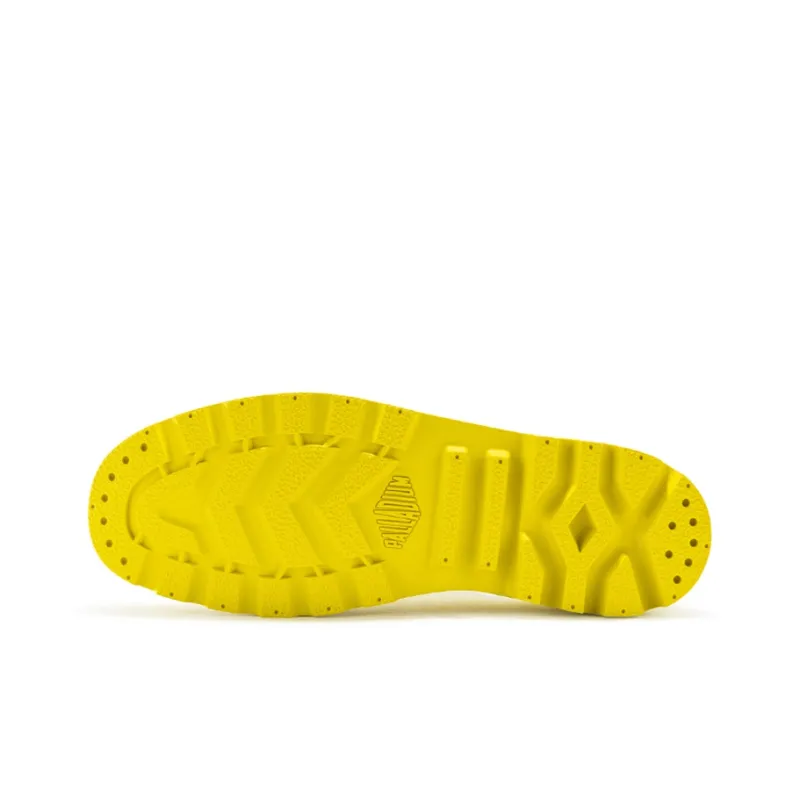 Smiley X Palladium Pampa Canvas Shoes Unisex Low Top Fiery Yellow-5