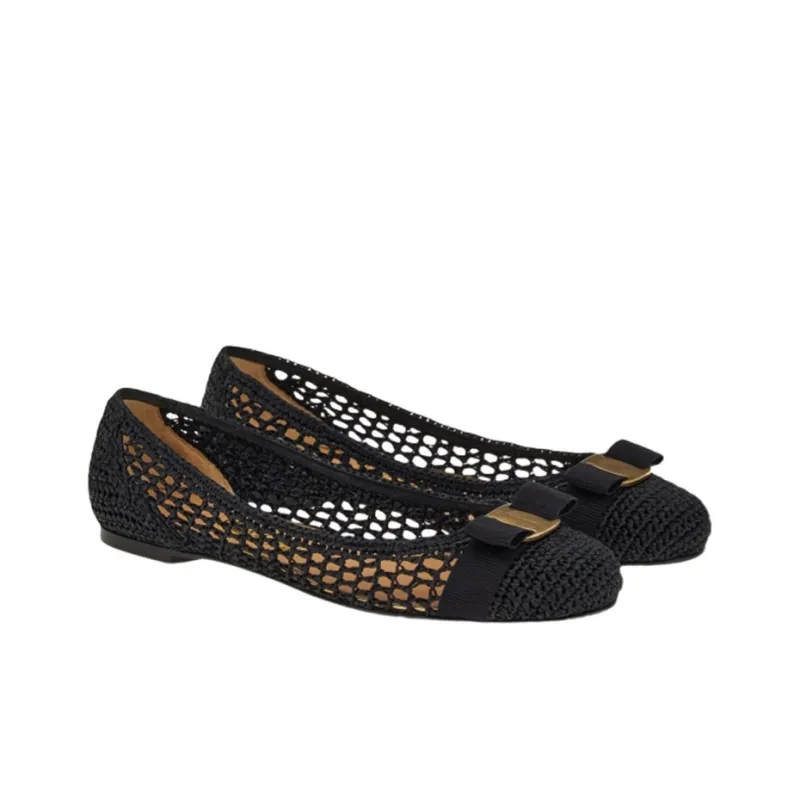 FERRAGAMO Vara Bow Ballerina Shoes-2