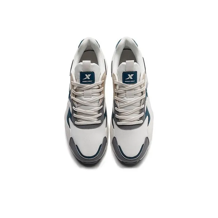 XTEP Chunky Sneakers Men Low Top White/Blue/Gray-2