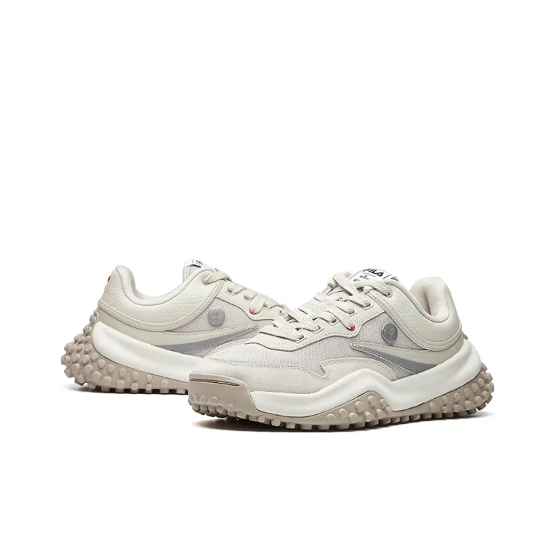 MIHARA YASUHIRO x FILA T1 Cushioned Slip-Resistant Lightweight Low-Top Chunky Sneakers Women's Sandshell Color-3