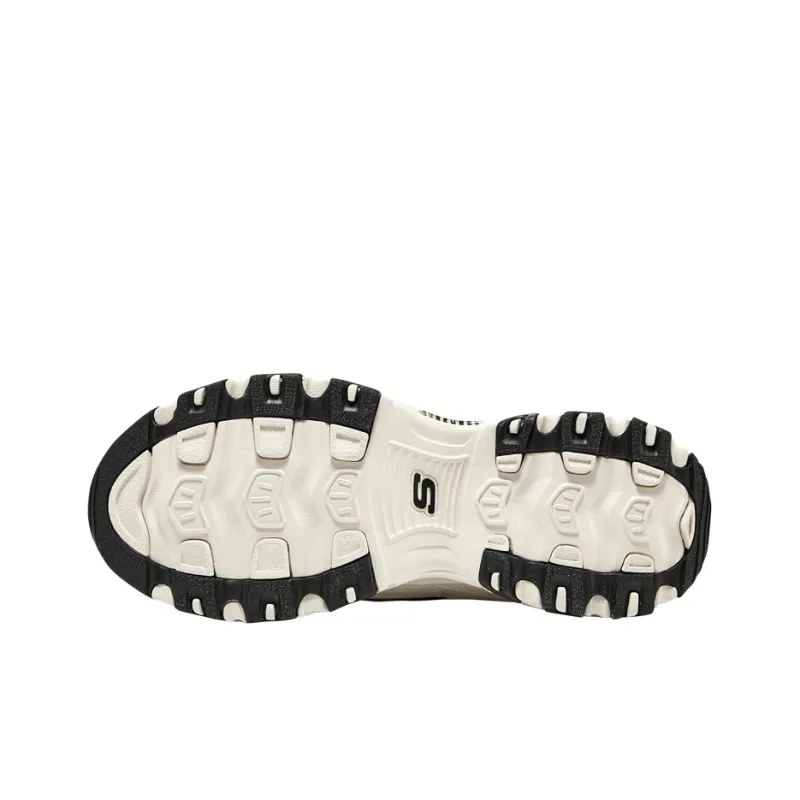 Skechers D'LITES 1.0 Cushioning Anti Slip And Wear Resistant Low Top Chunky Sneakers Men's Ecru-4