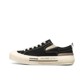 Skechers New Moon Canvas Shoes Gs Black Women's