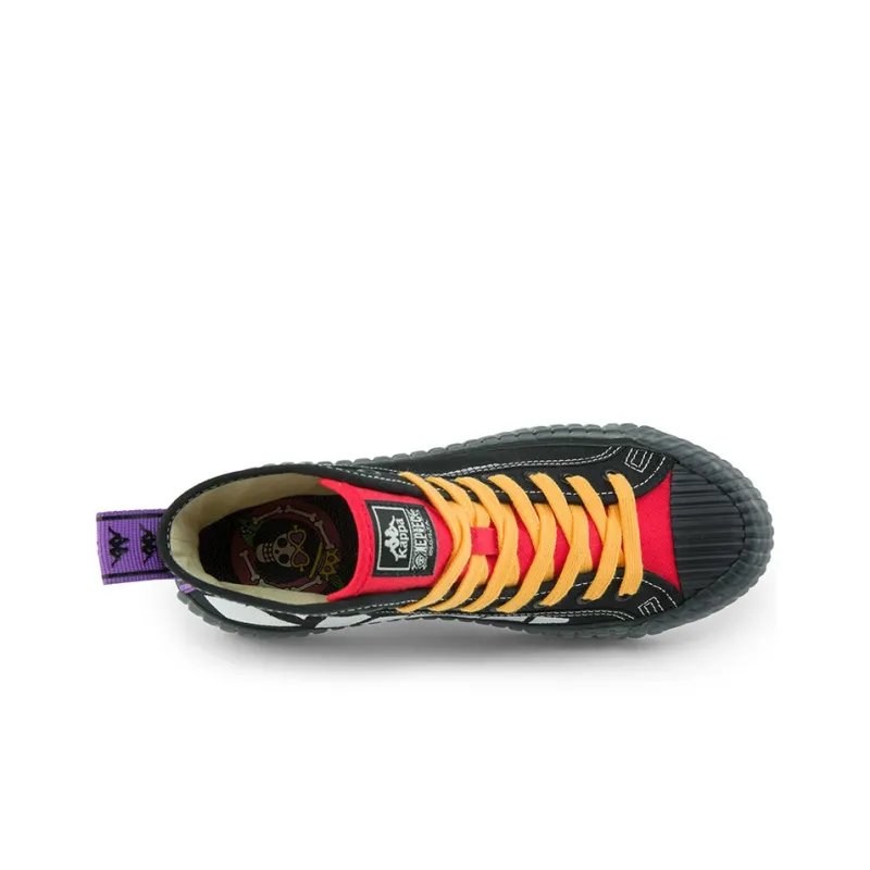 Kappa Canvas Shoes Unisex High Top Black/Warm Red-4