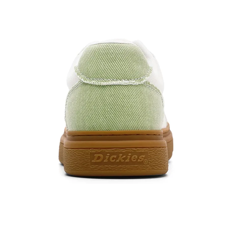 Dickies Low Top Canvas Shoes Women's White Green-3