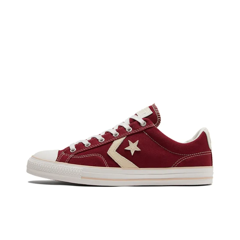 Converse Star Player Non Slip Wear Resistant Low Top Casual Canvas Shoes Red-0