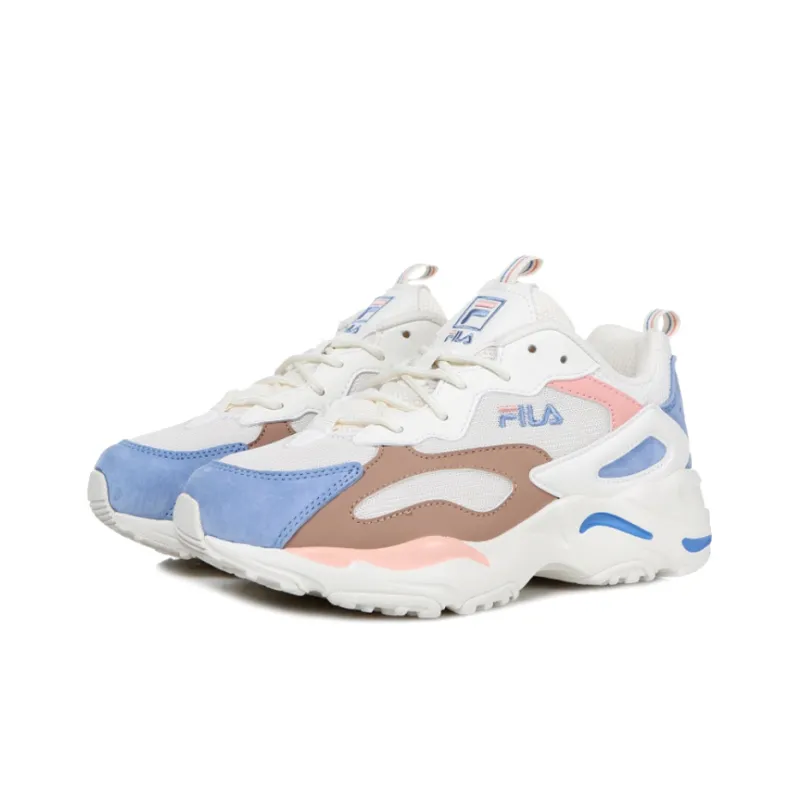 FILA Tracer Retro Running Shoes Brown/Blue/Pink-2