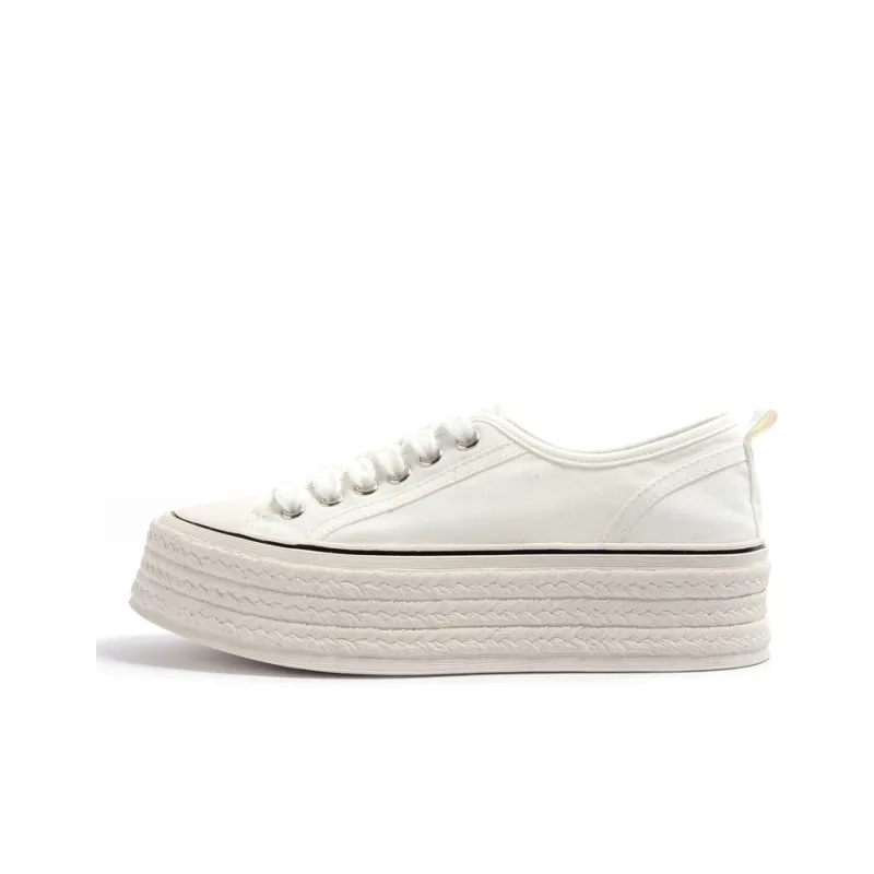 STEVE MADDEN Kiag Low-Top Canvas Shoes Women's Beige Black-5