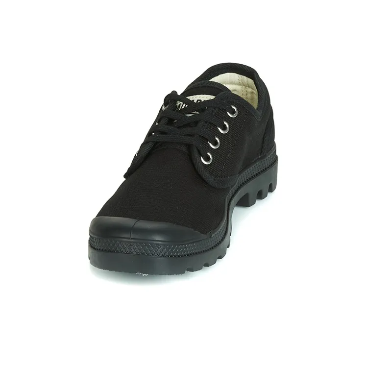 Palladium Pampa Ox Originale Canvas Combat Anti-Slip And Wear-Resistant Breathable Low-Top Canvas Shoes Unisex Black-2