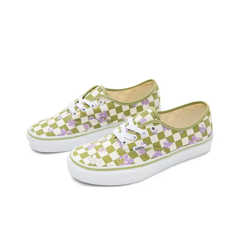Vans Wallpaper Authentic Checkered Floral 'Green White'-2