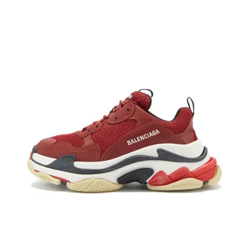 Balenciaga Triple S Burgundy Red Sole